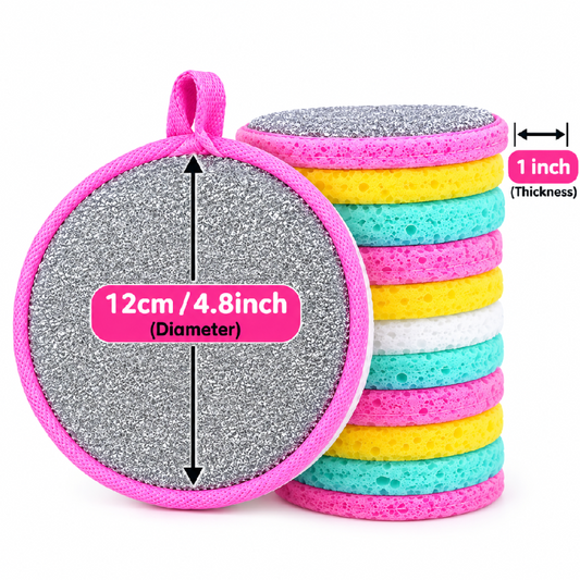 1 piece round cleaning sponges_ random color