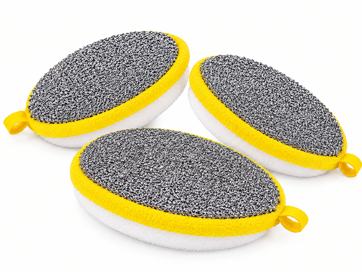 1 piece round cleaning sponges_ random color