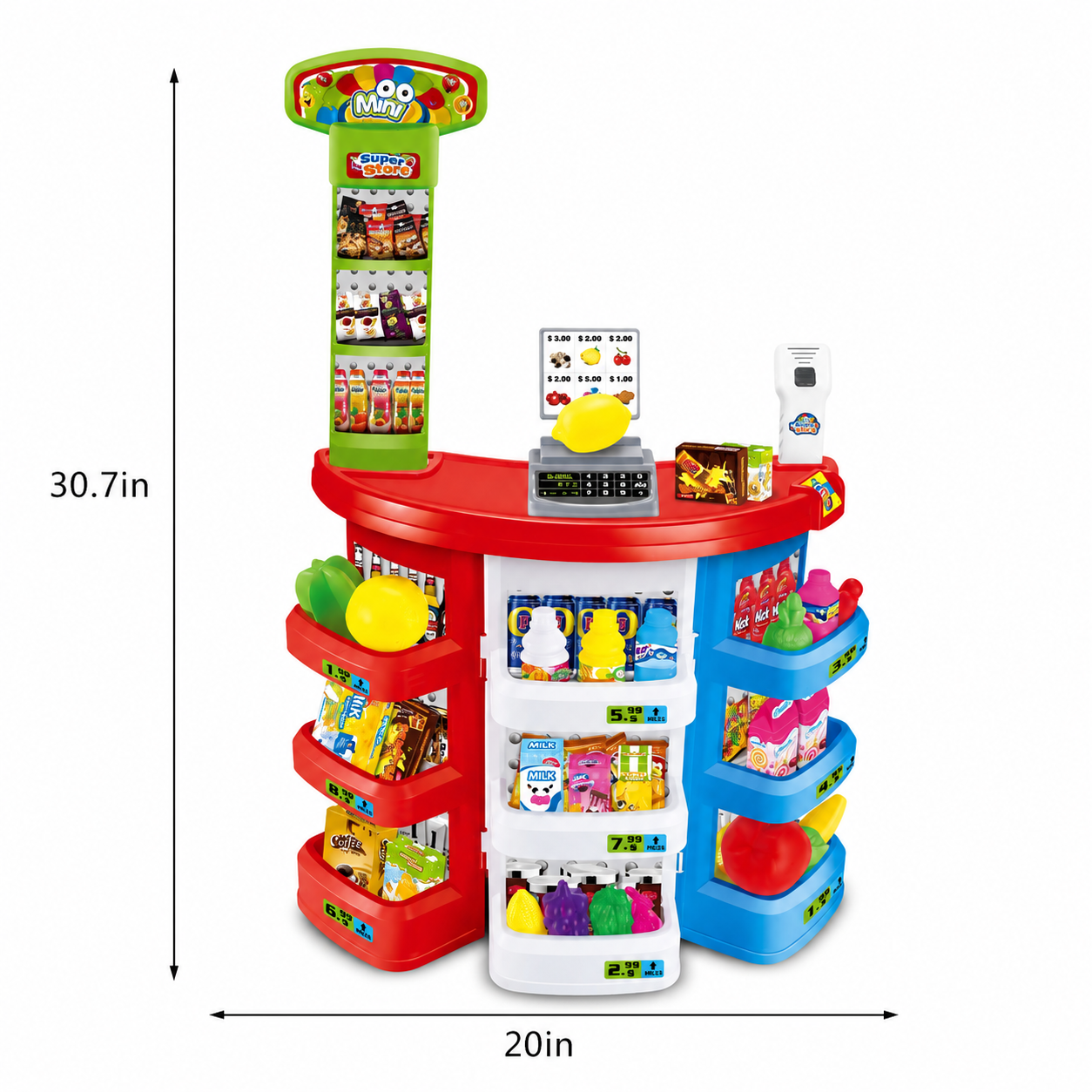 Children's Supermarket Grocery Store Toy Set
